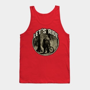 Let's Ride Bigfoot Bike Rider Tank Top